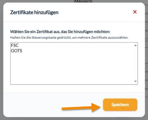 Certificate options