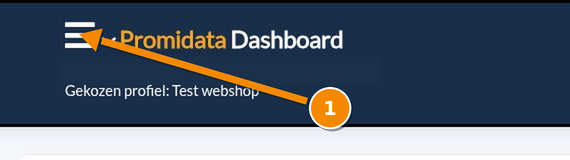 Open the dashboard menu