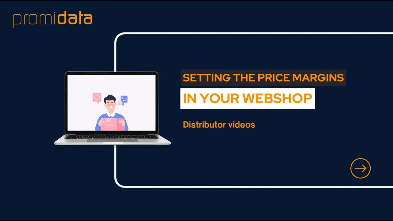 Setting the price margins in your own Promidata Webshop