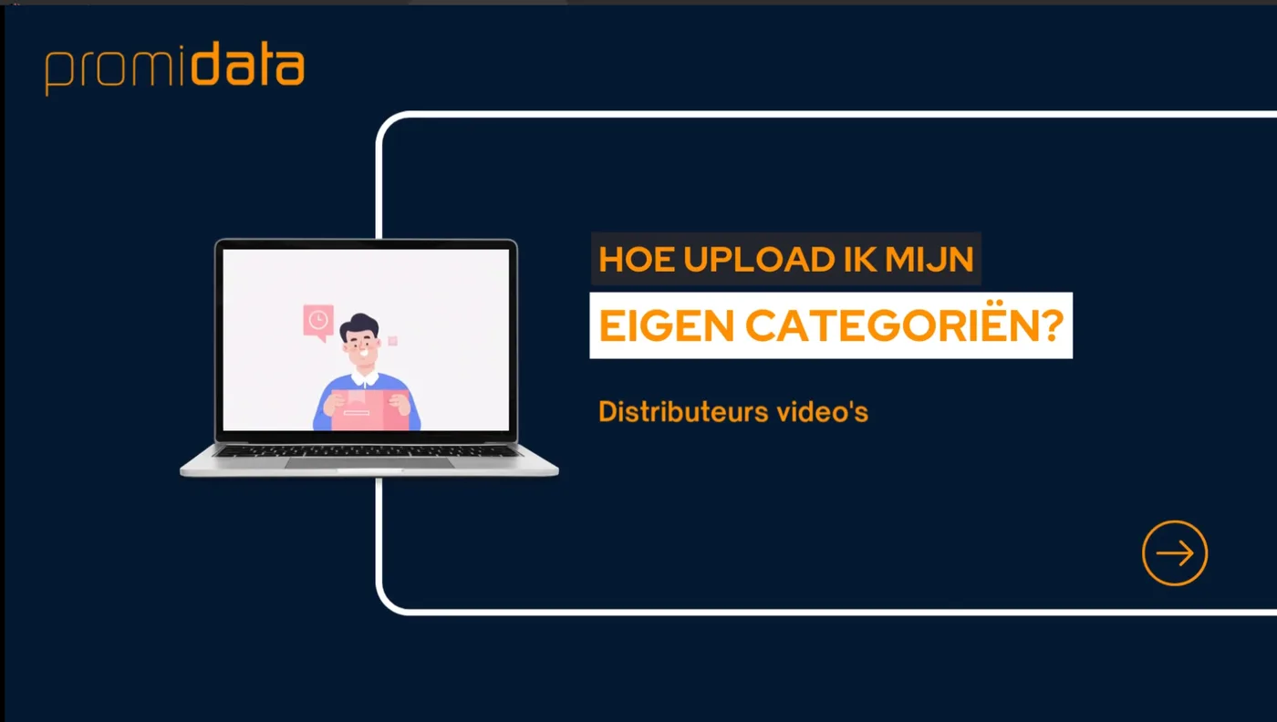 Hoe upload ik mijn eigen categorieën?